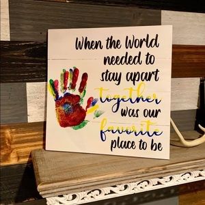 Family Hand Print Sign